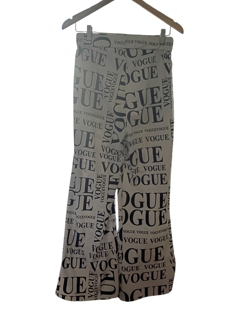 Jasmine White Vogue Print Baggy Pants Size Large - Picture 4 of 4